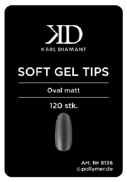 Soft Gel Tips "Oval" 120 Stk. Karl  Diamant